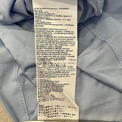 エムエムシックスメゾンマルジェラ ロゴ刺繍ラウンドネック半袖Tシャツ