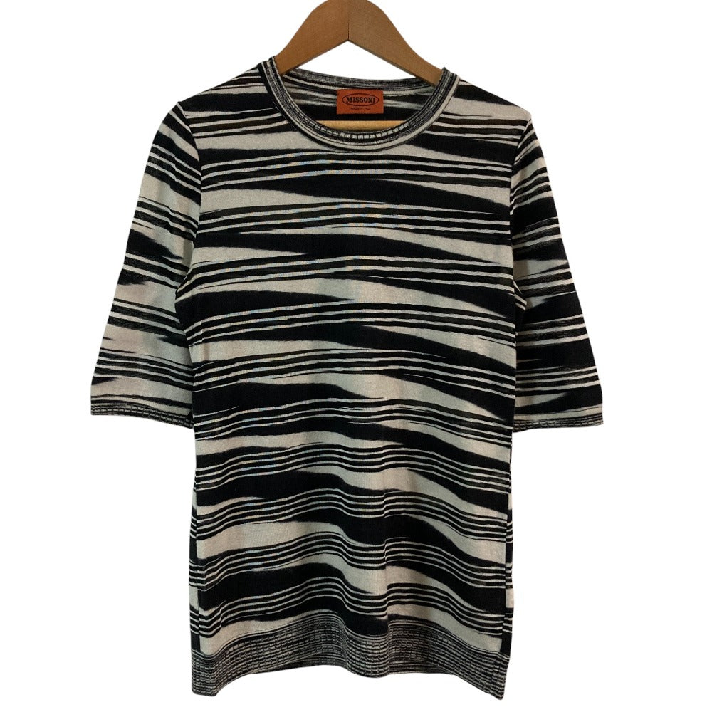 ミッソーニ カシミヤシルク半袖ニットトップス