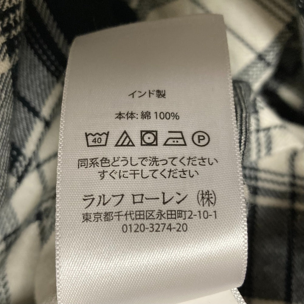 ポロラルフローレン チェック コットン シャツワンピース