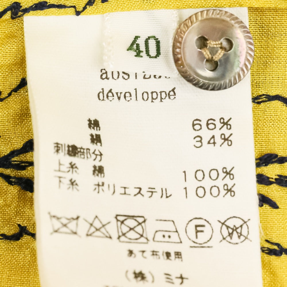 ミナペルホネン developpe エンブロイダリーブラウス