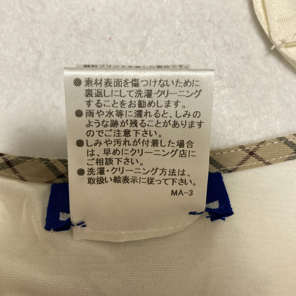 バーバリーブルーレーベル ロゴプリントコットンフレアカットソー
