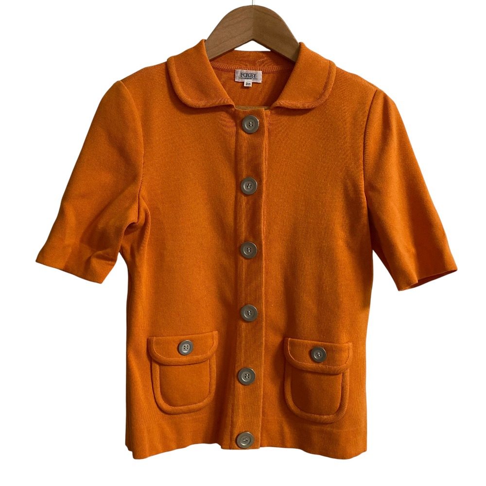 フォクシー ニット半袖2wayカーディガン