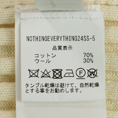 ナッシングエブリシング リブニットビスチェ
