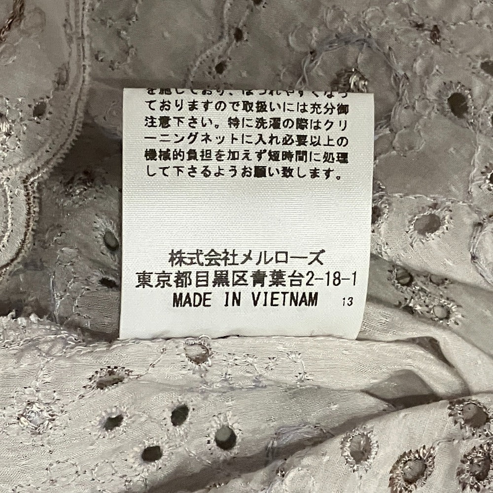 インゲボルグ コットンシルクレースエンブロイダリーブラウス