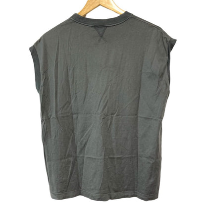 ブラミンク コットン刺繍ノースリーブTシャツ