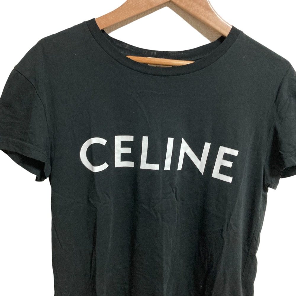 セリーヌ ロゴプリント コットンTシャツ