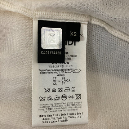 フェンディ LOGO SILK 半袖Tシャツ シルクTシャツ