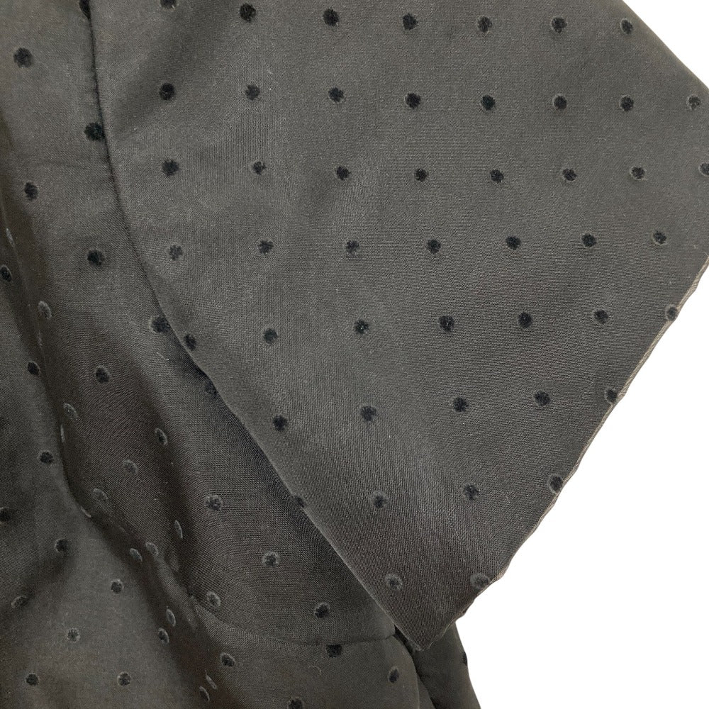 ツルバイマリコオイカワ satine ドットチュールペプラムブラウス