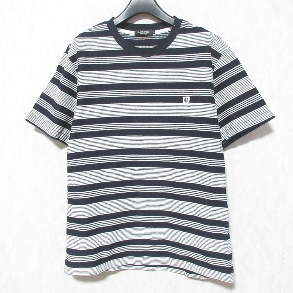 ブラックレーベルクレストブリッジ ボーダーコットンTシャツ