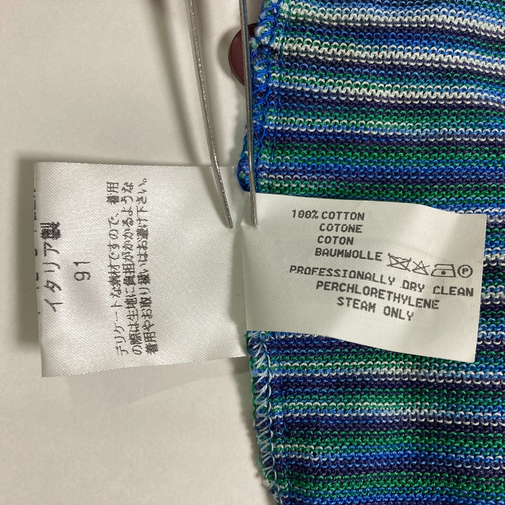 ミッソーニストライプコットンポロシャツ