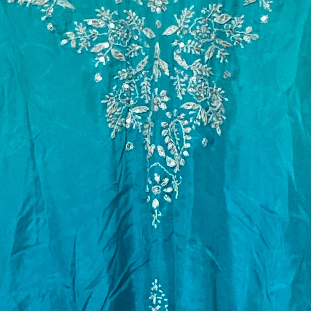 ジュリエットダン 刺繍シルクワンピース