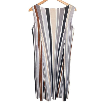 PLEATS PLEASE ISSEY MIYAKE ストライプ プリーツワンピース