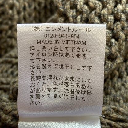 バビロン ミックスヤーンVネックプルオーバー ニット