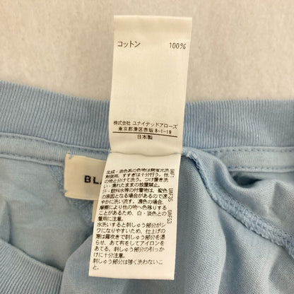 ブラミンク ロゴ刺繍コットンノースリーブカットソー