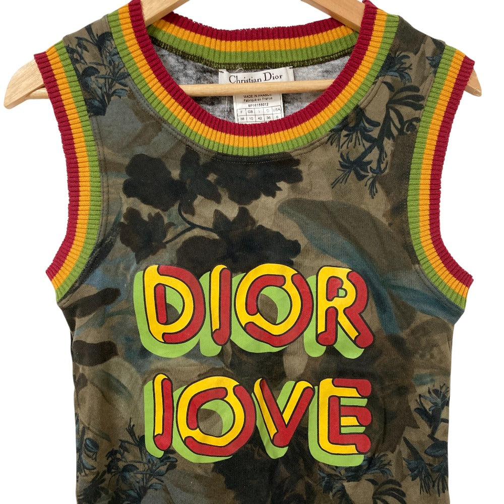 クリスチャンディオール DIOR LOVE プリントタンクトップ