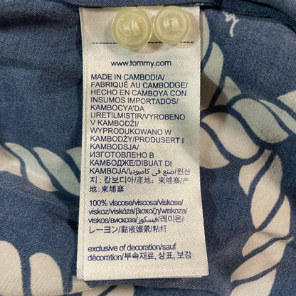 トミーヒルフィガー ロープデザイン レーヨン長袖シャツ
