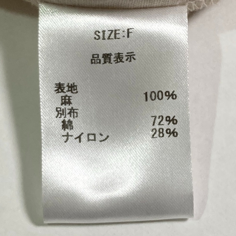 ユキシマネ リネンニットスリーブシャツ