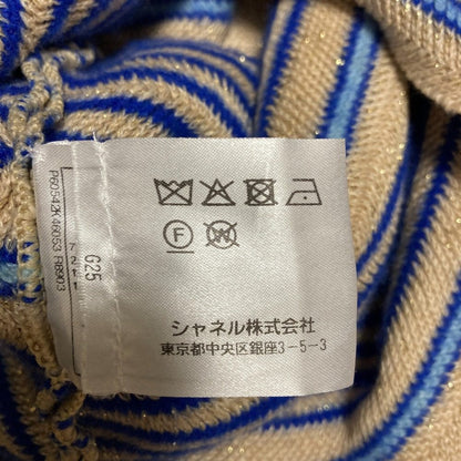 シャネル ココマーク ボーダー ラメニット