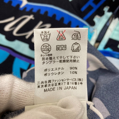 レオナールスポーツ フラワープリントハイネックカットソー