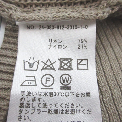 スローブイエナ リネン混ニット