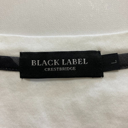 ブラックレーベルクレストブリッジ Vネック刺繍Tシャツ