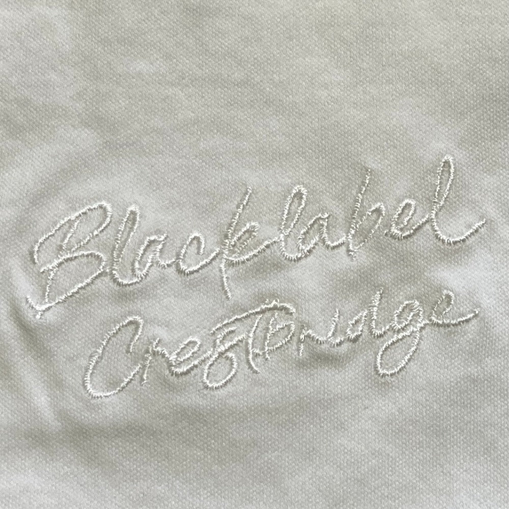 ブラックレーベルクレストブリッジ Vネック刺繍Tシャツ