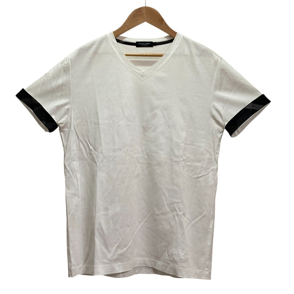 ブラックレーベルクレストブリッジ Vネック刺繍Tシャツ