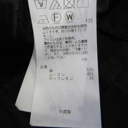 23区 リネンレーヨンストレッチワイドパンツ