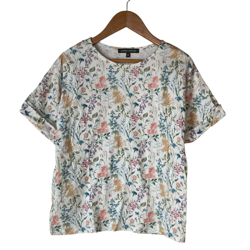 ローラアシュレイ エルストンガーデン柄Tシャツ