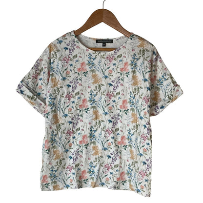 ローラアシュレイ エルストンガーデン柄Tシャツ