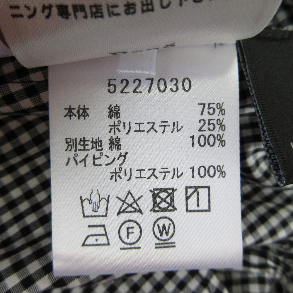 ルネ ギンガムコットンノースリーブトップス