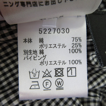 ルネ ギンガムコットンノースリーブトップス