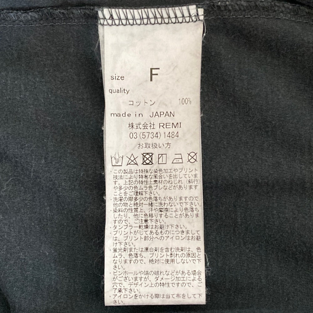 レミレリーフヴィンテージ加工ノースリーブカットソー