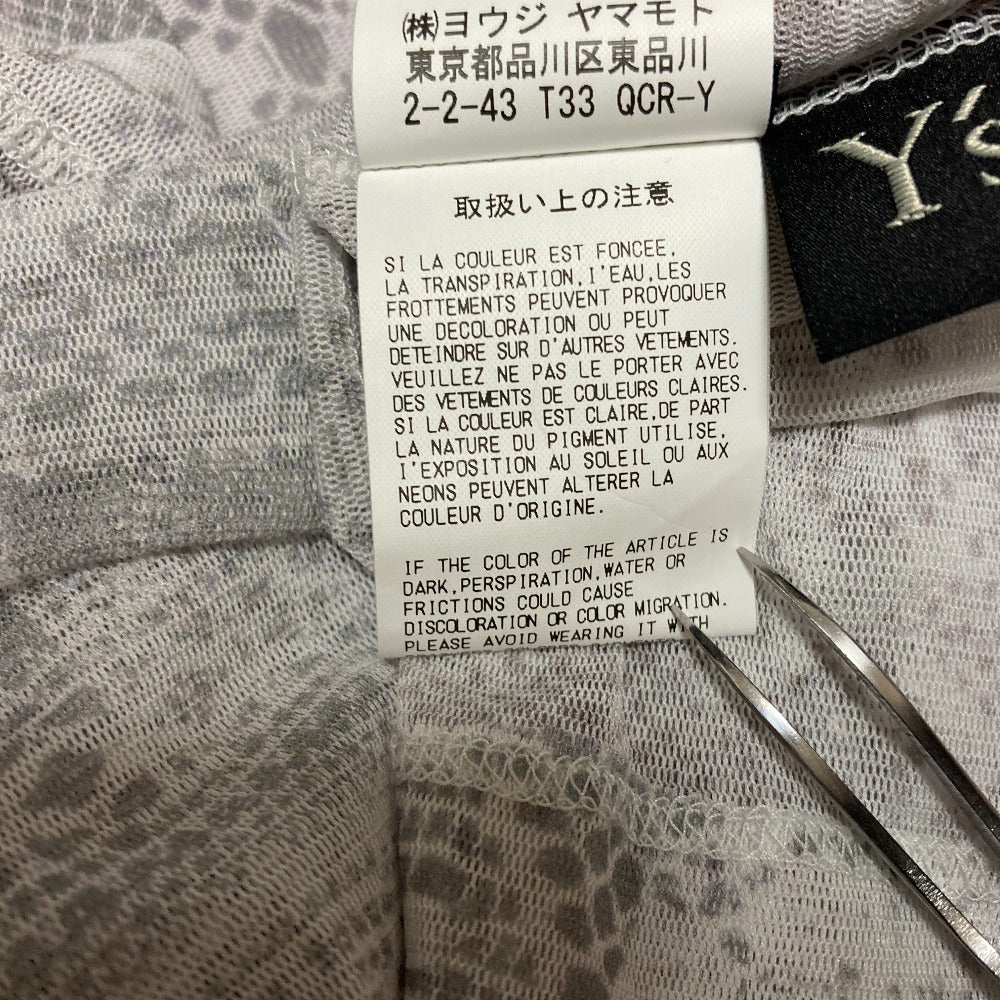 ワイズ TULLE LACE PRINT ルーズラウンドネックTシャツ
