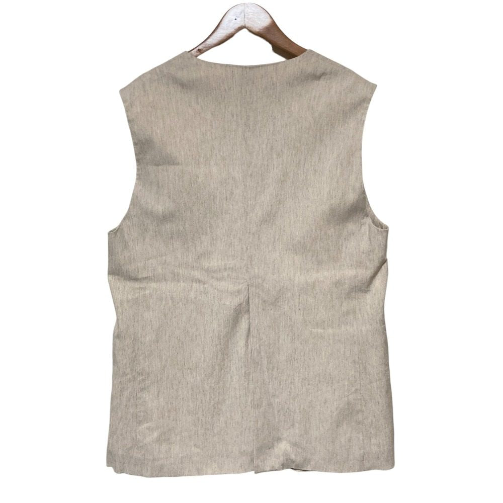プルミエアロンディスモン コットンヘンプツイルロングジレ