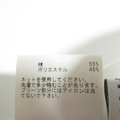 アナイ パールボタンバックプリーツノースリーブシャツ