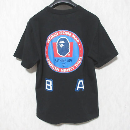 アベイシングエイプ WORLD GONE MAD コットンTシャツ