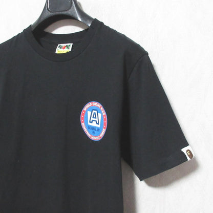 アベイシングエイプ WORLD GONE MAD コットンTシャツ