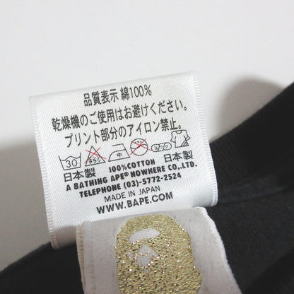 アベイシングエイプ WORLD GONE MAD コットンTシャツ