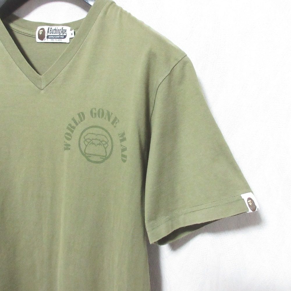 アベイシングエイプ WORLD GONE MAD Tシャツ