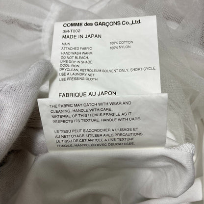 ノワールケイニノミヤ 綿ポンチ ナイロンチュールTシャツ