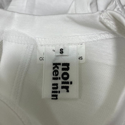 ノワールケイニノミヤ 綿ポンチ ナイロンチュールTシャツ