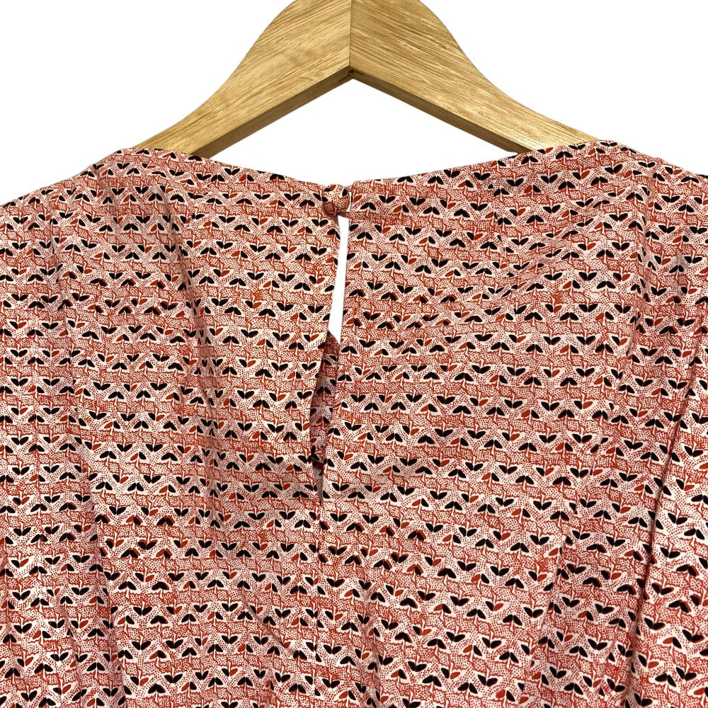 マメクロゴウチ Crane Pattern Hand Printed ワンピース