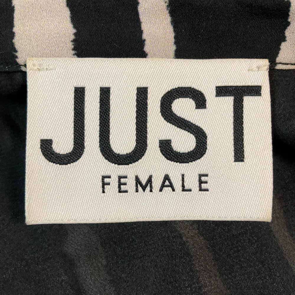 ジャストフィーメイル ストライプロングシャツワンピース