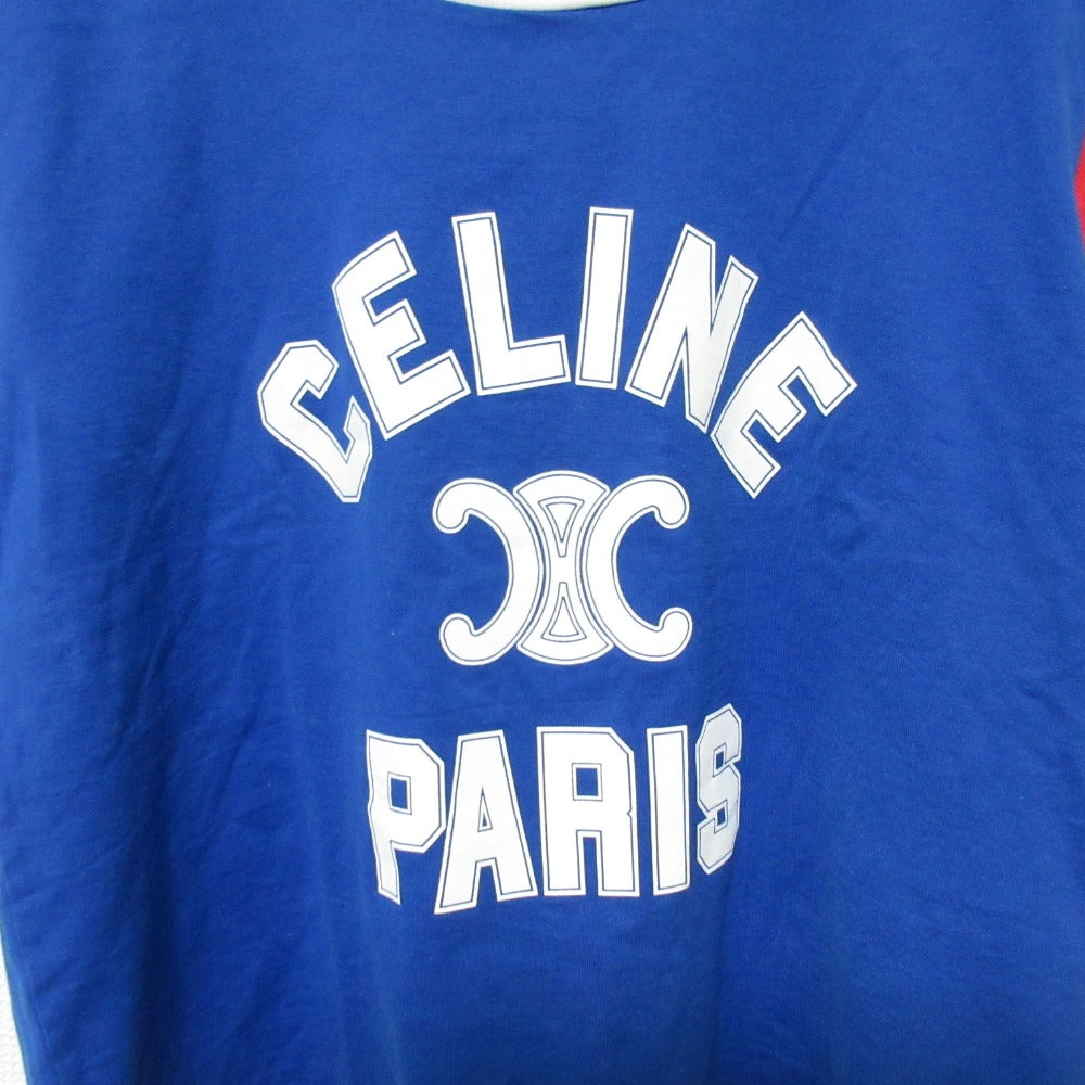 セリーヌ トリオンフロゴ コットンTシャツ