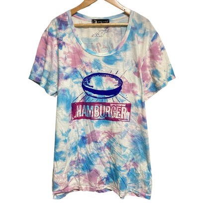 ヒステリックグラマー アンディウォーホル ハンバーガープリントタイダイTシャツ