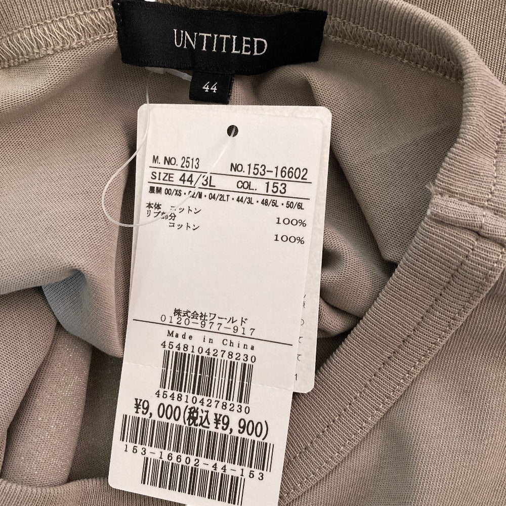 アンタイトル プリント コットン Tシャツ