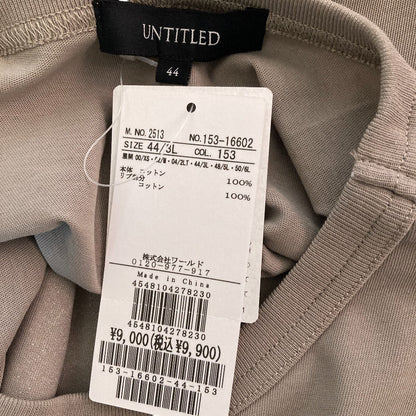 アンタイトル プリント コットン Tシャツ