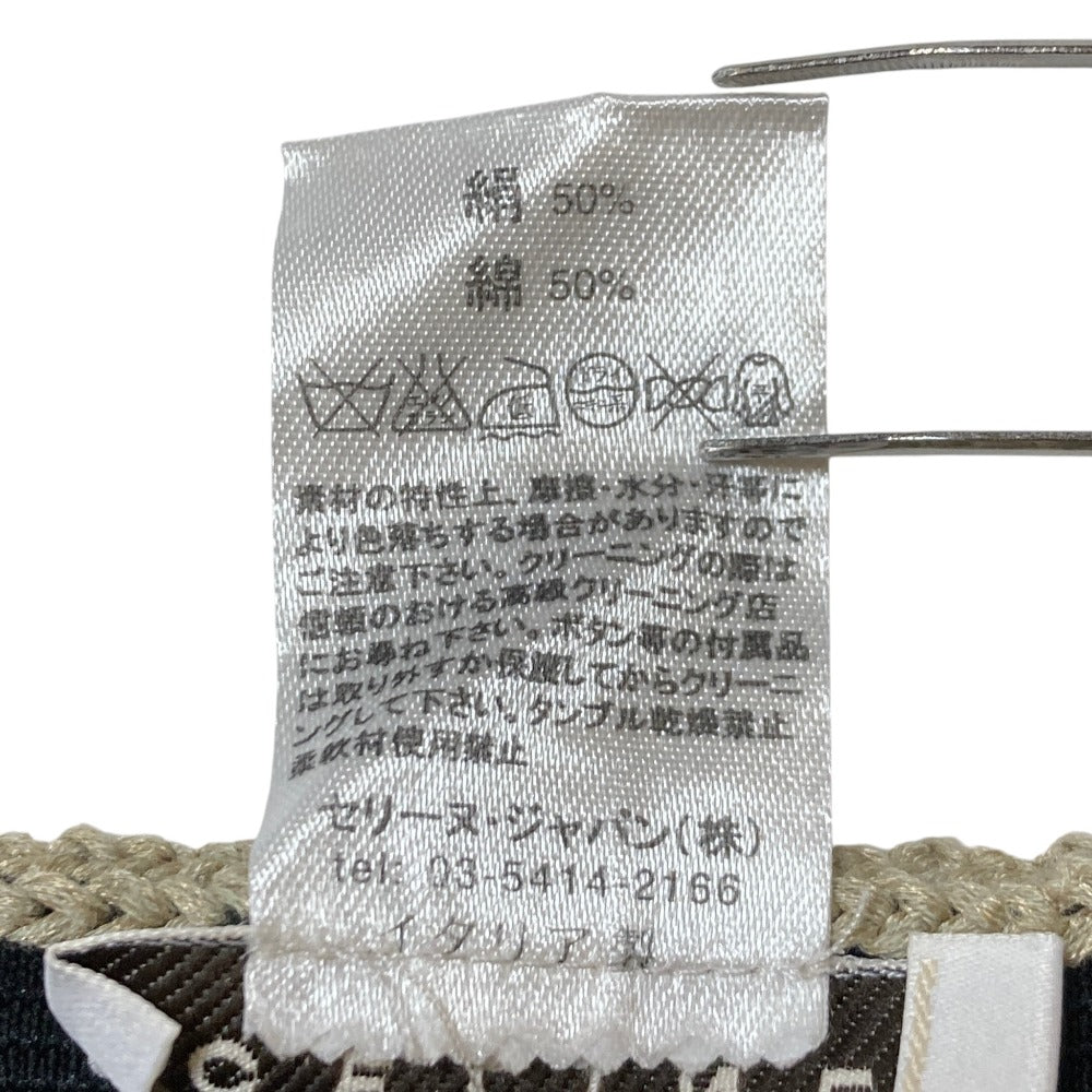 セリーヌ シルクコットン ニットフレアスカート