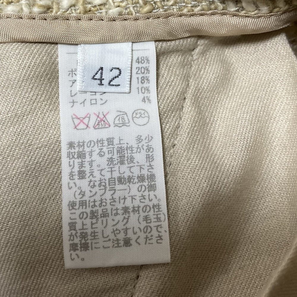 インコテックス ツイードアンクルパンツ